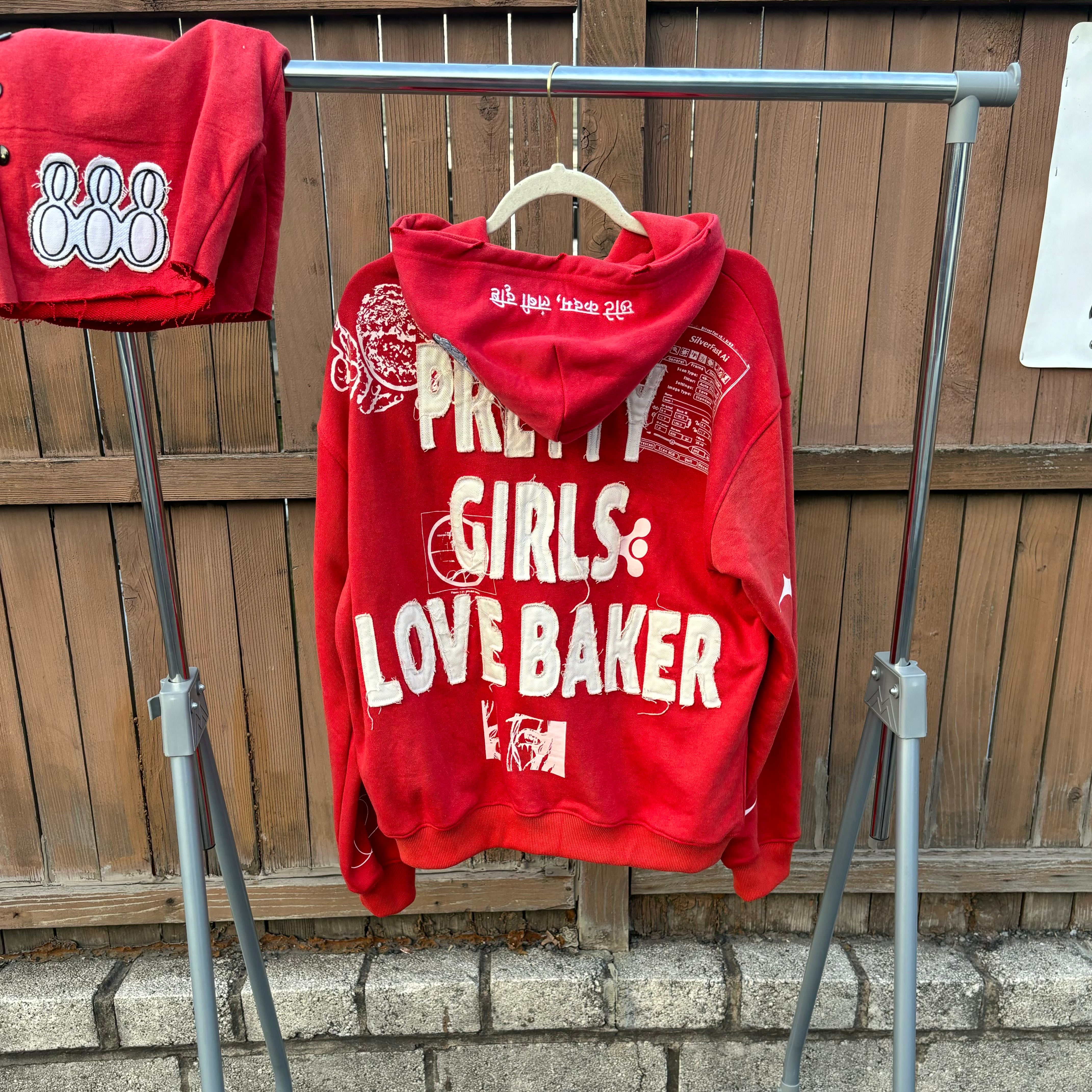 “PRETTY GIRLS LOVE BAKER” Zip- Up Hoodie