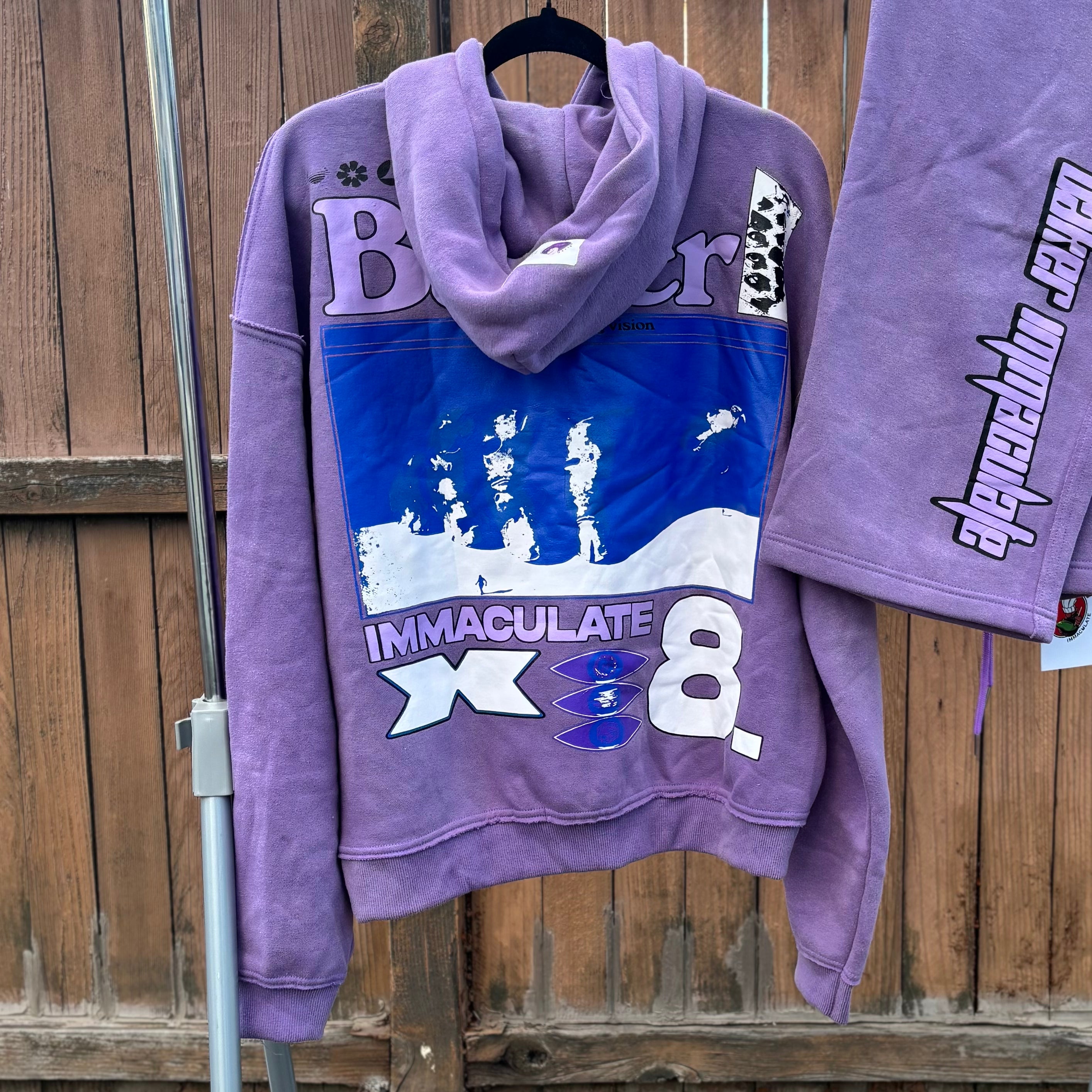 PURPLE "BAKER IMMAC WORLDWIDE" HOODIE