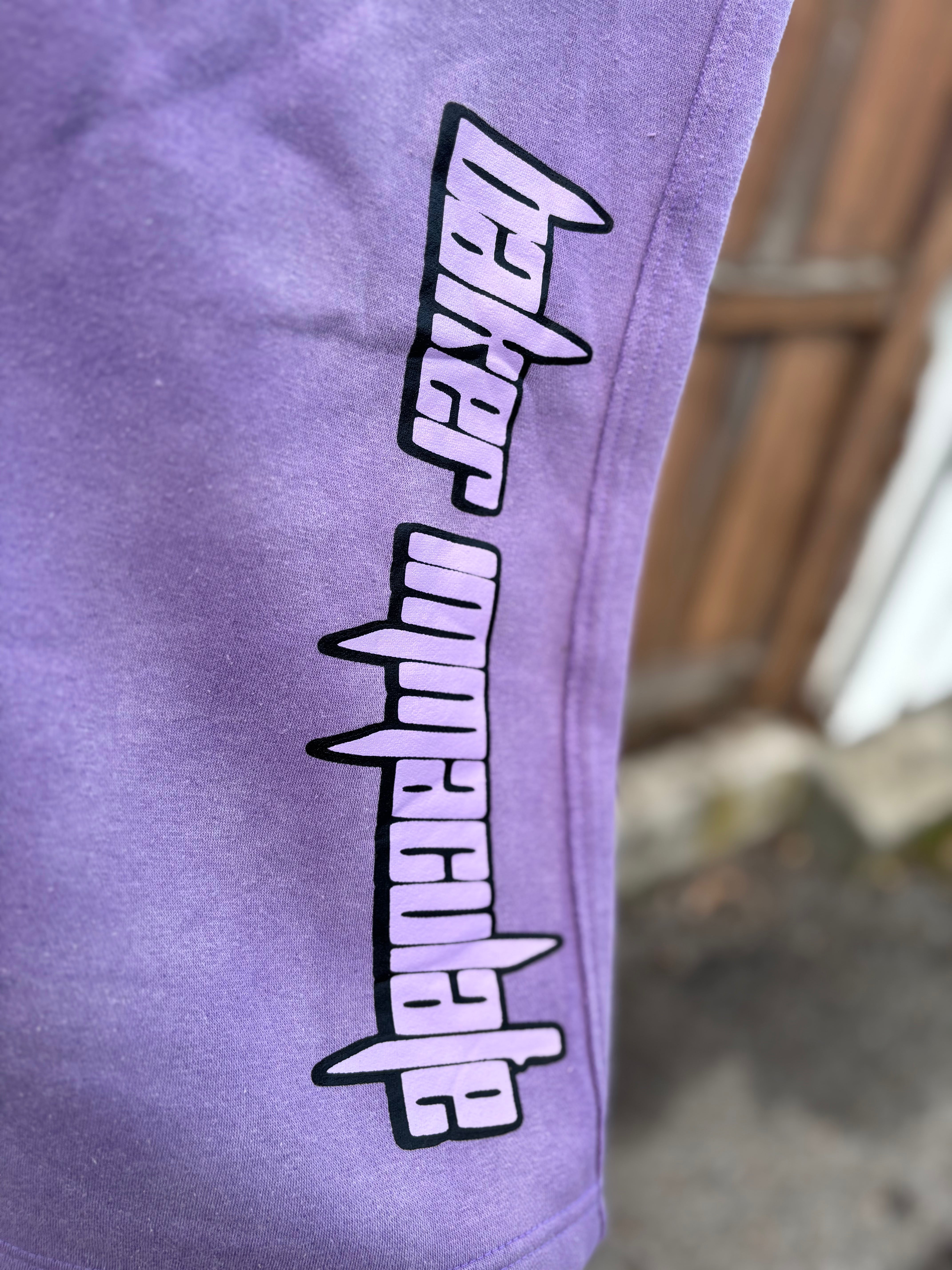 PURPLE "BAKER IMMAC WORLDWIDE" SWEATPANTS