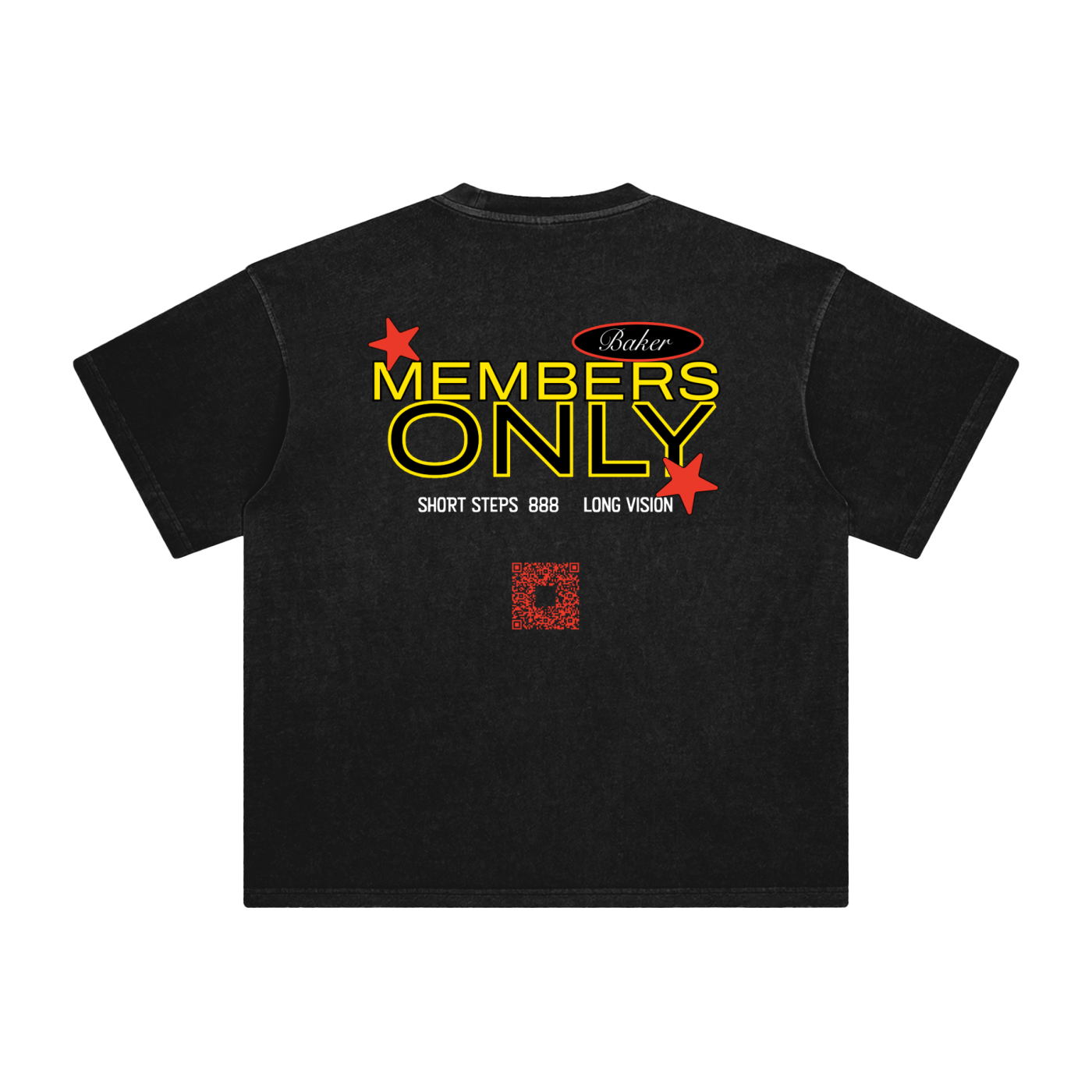 Black Members Only Tee