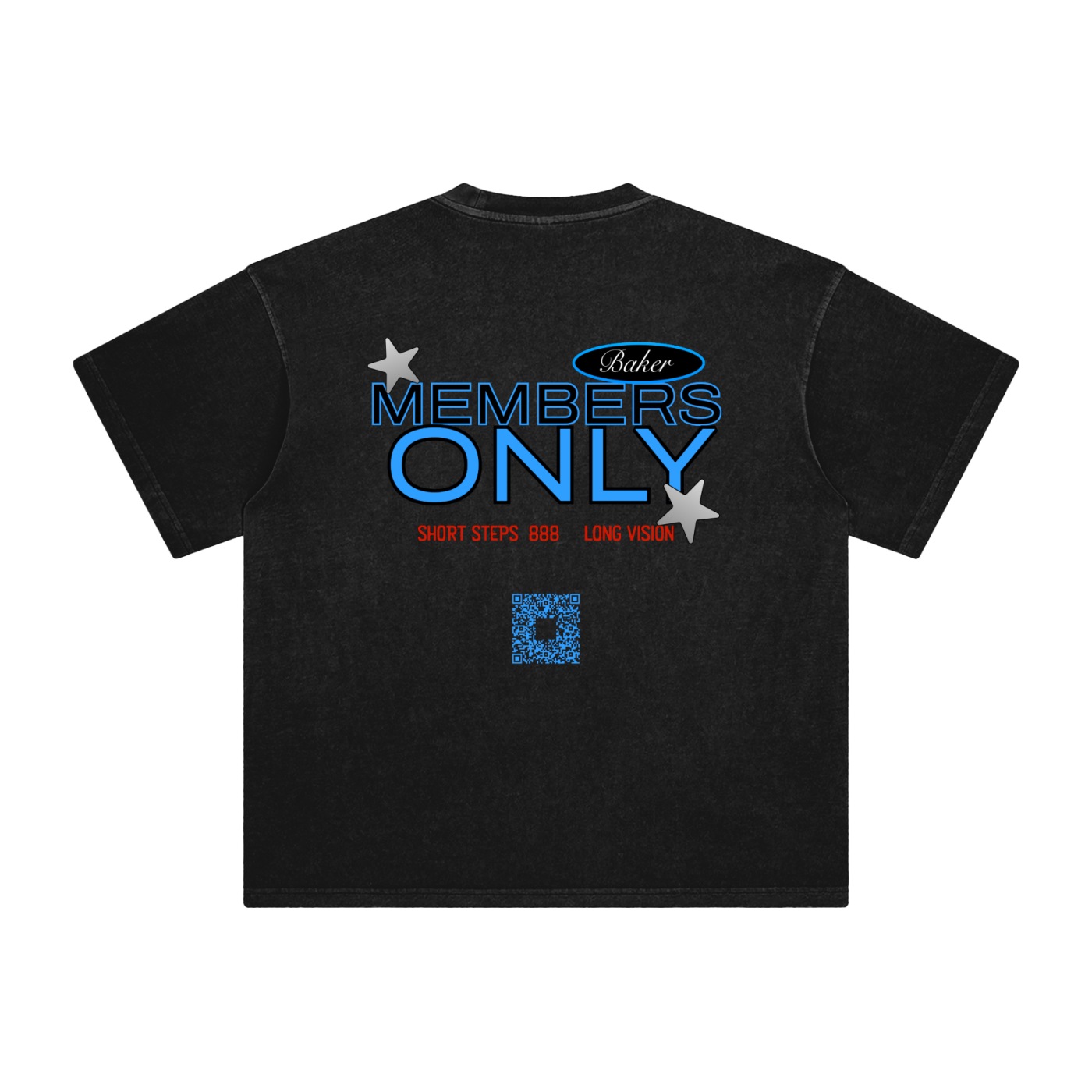Red, Black, & Blue Members Only Tee